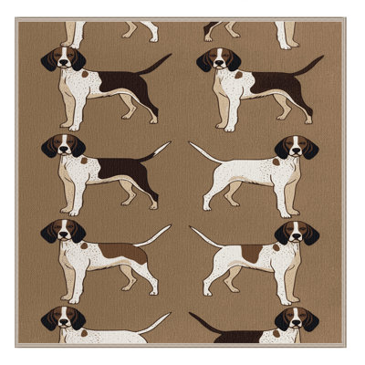 Tapis lavable avec pointeur pour chien