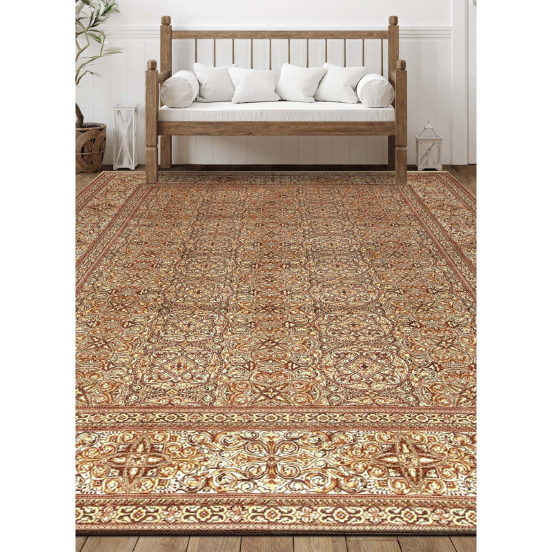 Tapis ivoire noué à la main de haute qualité