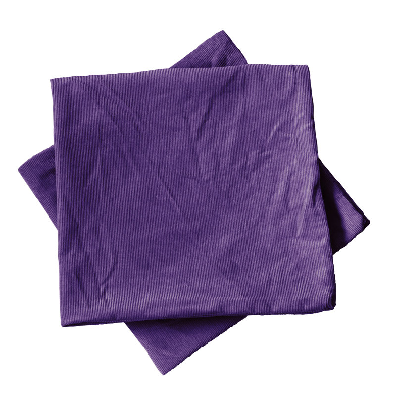 Housse de coussin carré, 20 po X 20 po, Violet chinois