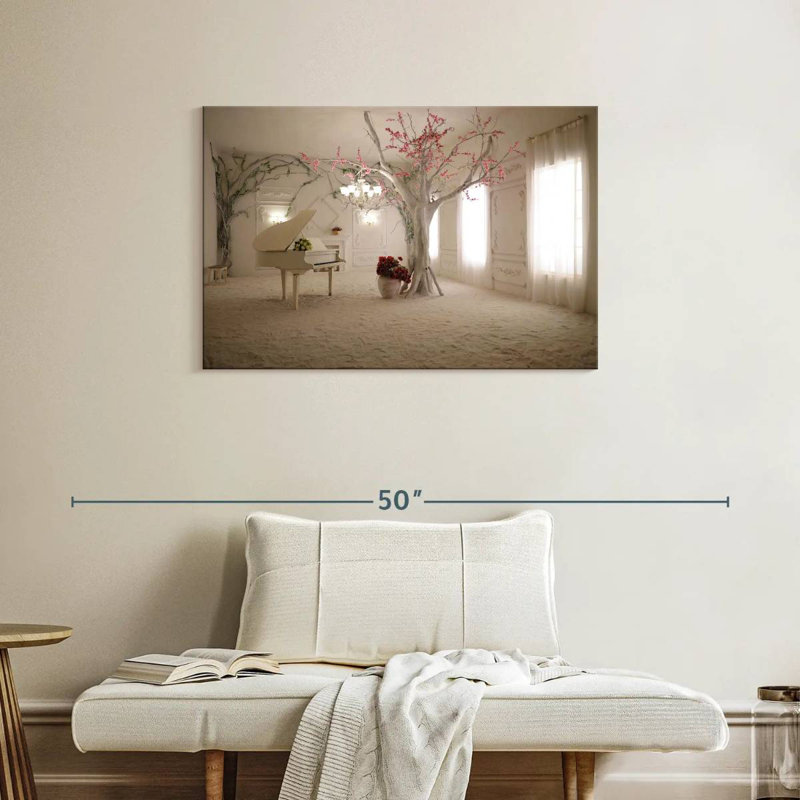 Abarca Spring Themed Piano Room, 24" H x 36" W