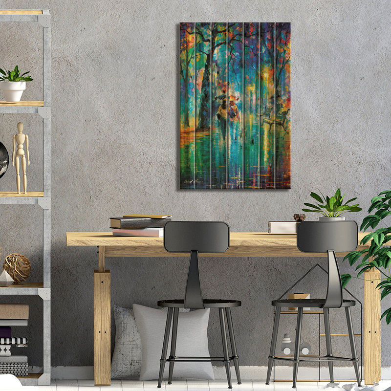 «Little Friend On Wood» par Leonid Afremov, H 26 po x l 18 po x P 1,5 po