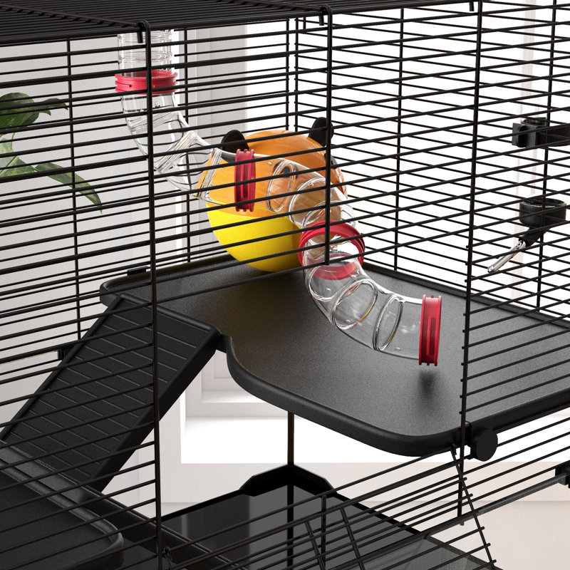 Hamster Cage with Ramp, 57" H x 78.5" W x 48.5" D