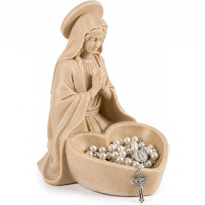 Bol décoratif en résine représentant la Vierge Marie