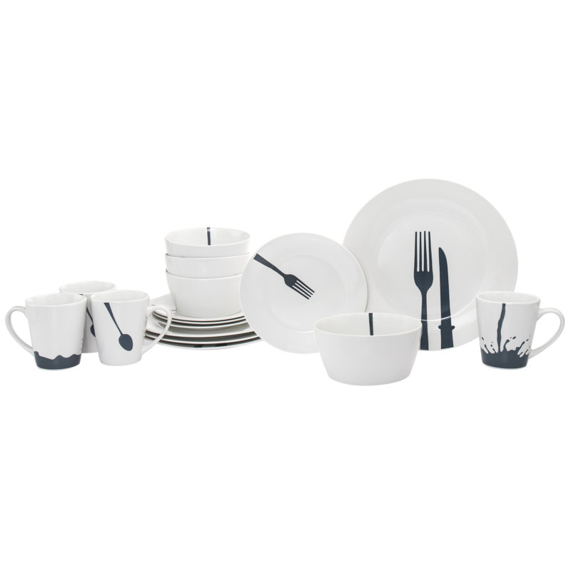 Acme 16 Piece Porcelain Dinnerware Set