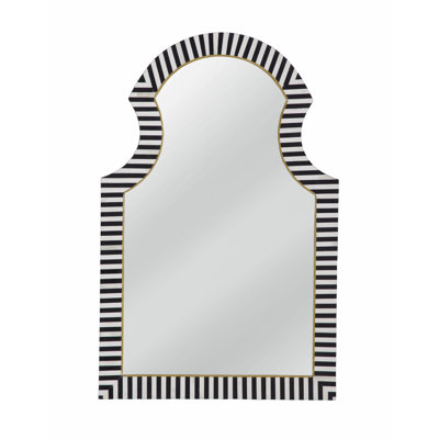 Martens Bone Striped Wall Mirror