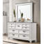 Ensemble de chambre à coucher en bois 6 pièces Clelane-44144290-44144291