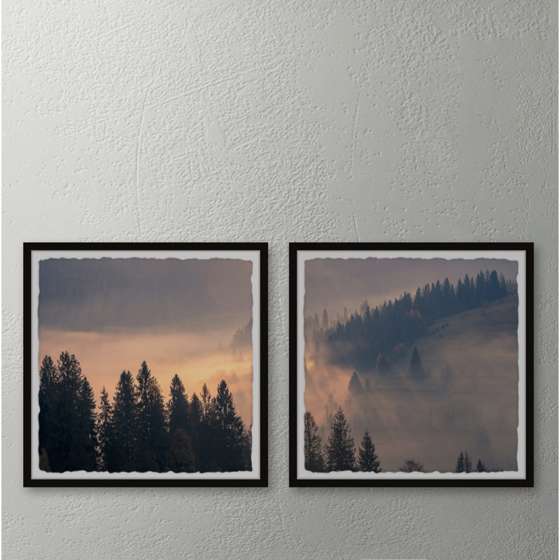 Zaragoza Zaragoza Light Rays - 2 Piece Single Picture Frame Print, 45cm H x 91cm W x 3.81cm D