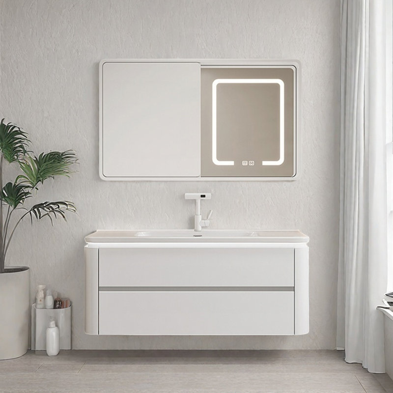 Armoire de salle de bain européenne simple de style crème