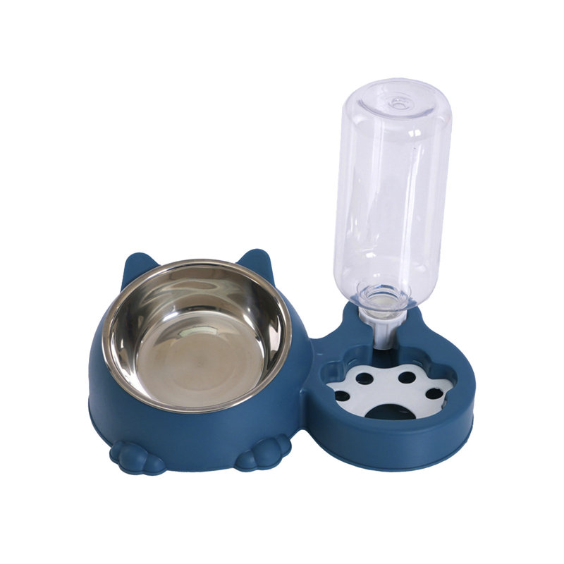 Distributeur d'eau et distributeur automatique d'eau pour animal de compagnie, 11,02 x 7,67 x 3,54 po, bleu, Blue