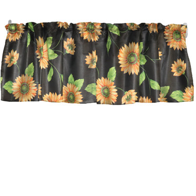 Cantonnière à imprimé tournesols