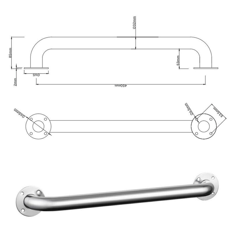 Mattei 45Cm Grab Side Rail
