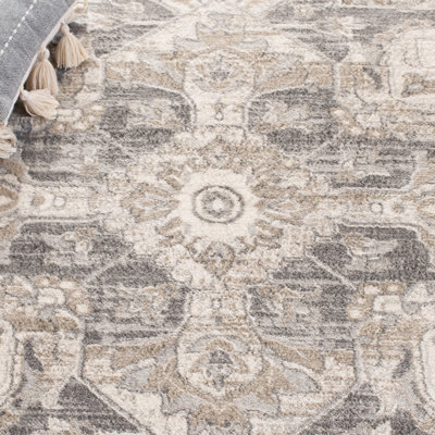 Cardy Oriental Cream/Gray Area Rug