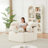 Modern Modular Pentagonal Lounge Chair with Enveloping Pillows