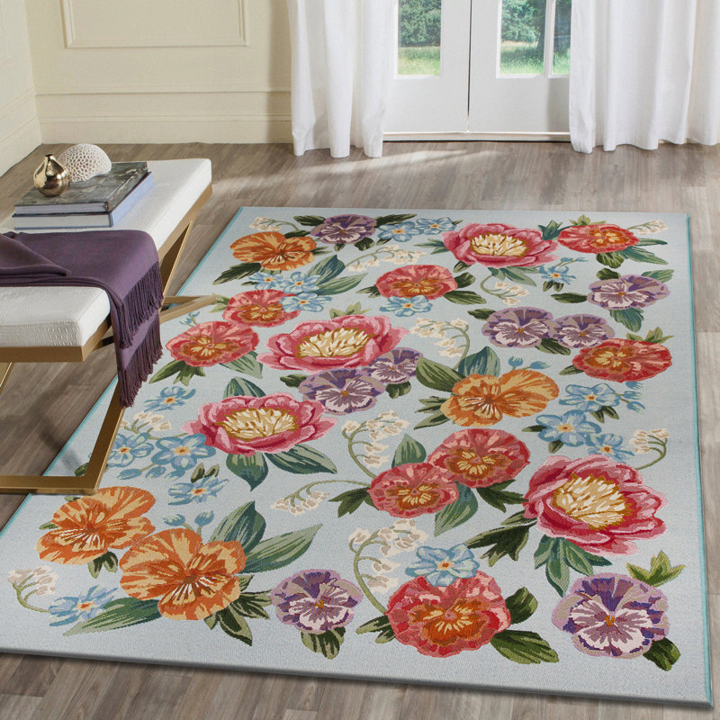 Kincaid Secret Garden Indoor/Outdoor Area Rug, Rectangle 3'3" x 4'11"