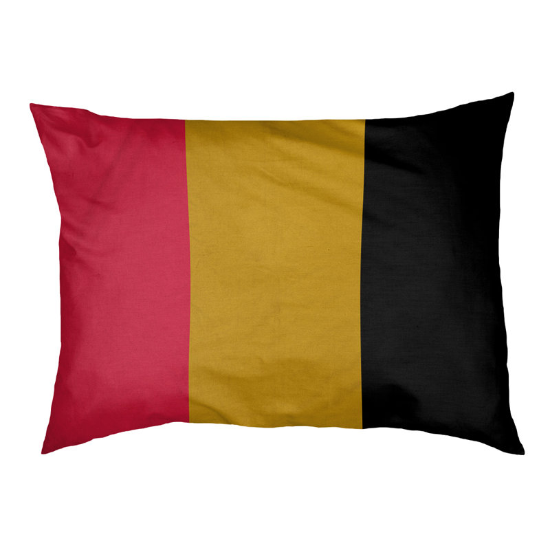 Coussin pour chien hockey Las Vegas, Moyen (H 14 po x l 40 po x P 30 po), Rouge / Or / Noir