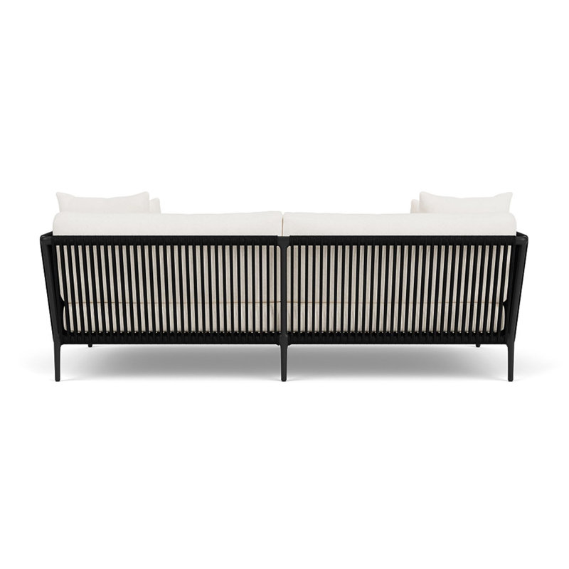 Otti Three-Seat Sectional Sofa, Blanca, Black