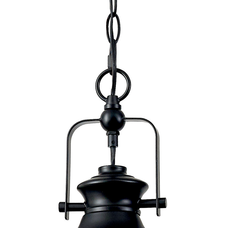 Waynetown 1 - Light Matte Black Single Pendant