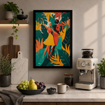 Dancing in Tropics Tropical - Wrapped Canvas