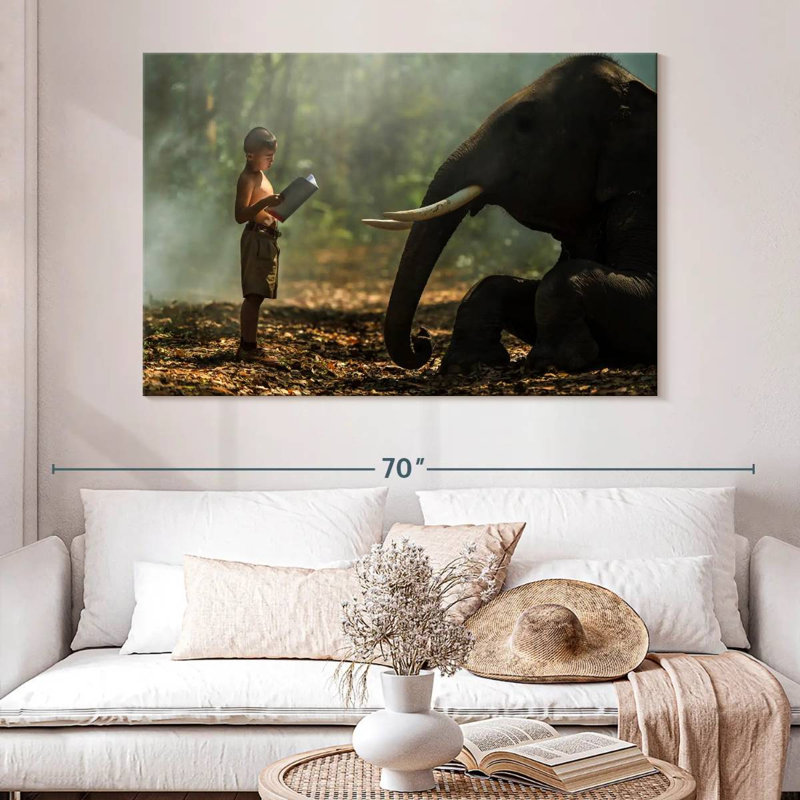 «Brampt Elephant Bedtime Story», H 34 po x l 51 po