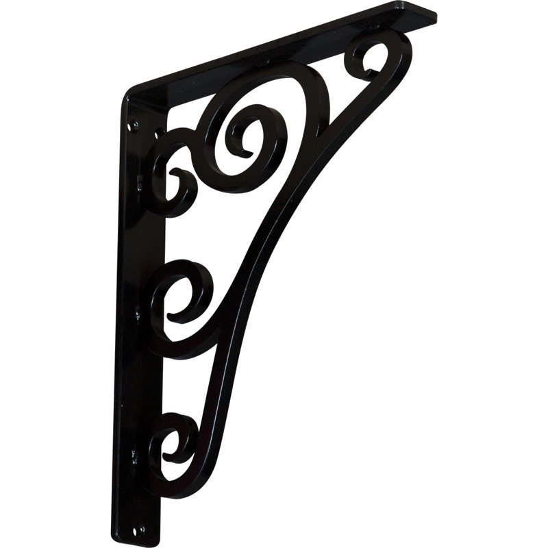 Support en fer forgé Tristan, 1,5 po x 12 po