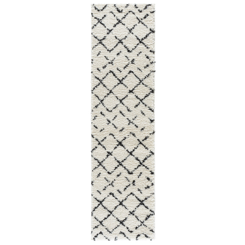 Arizona Shag Performance Abstract Indoor Rug, Runner 2'3" x 8'