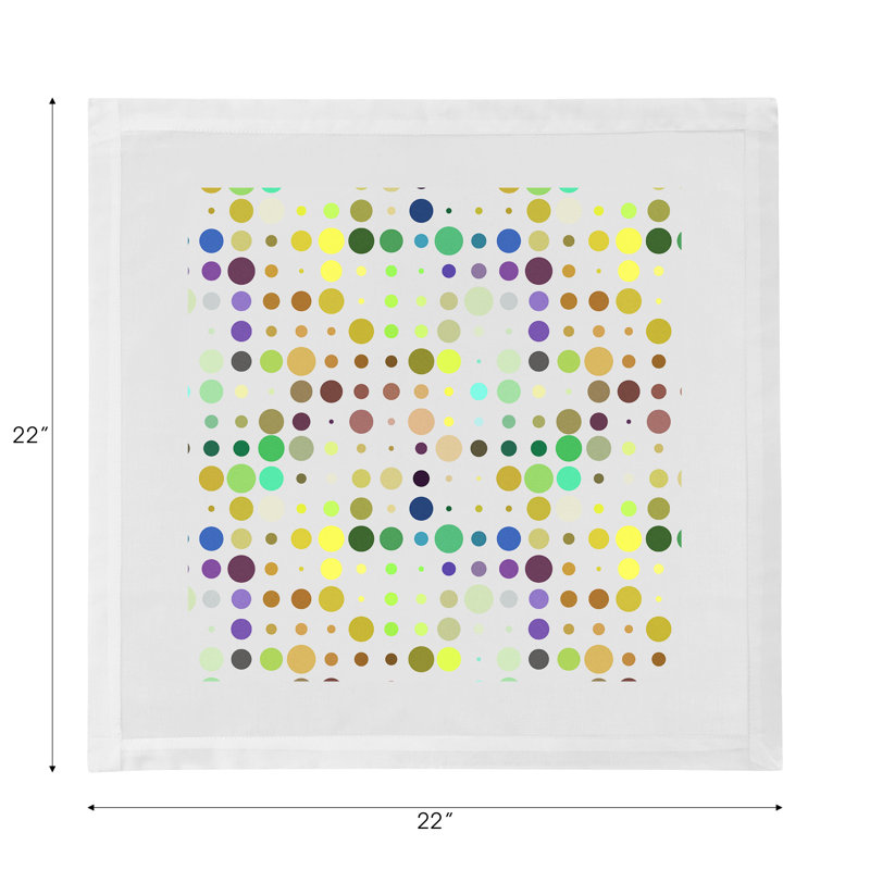 Mod Confetti Andre Hemstitch 22" Linen/Cotton Napkin, Granada