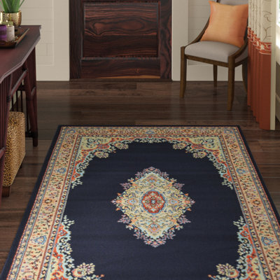 Tapis oriental noir Balthrop