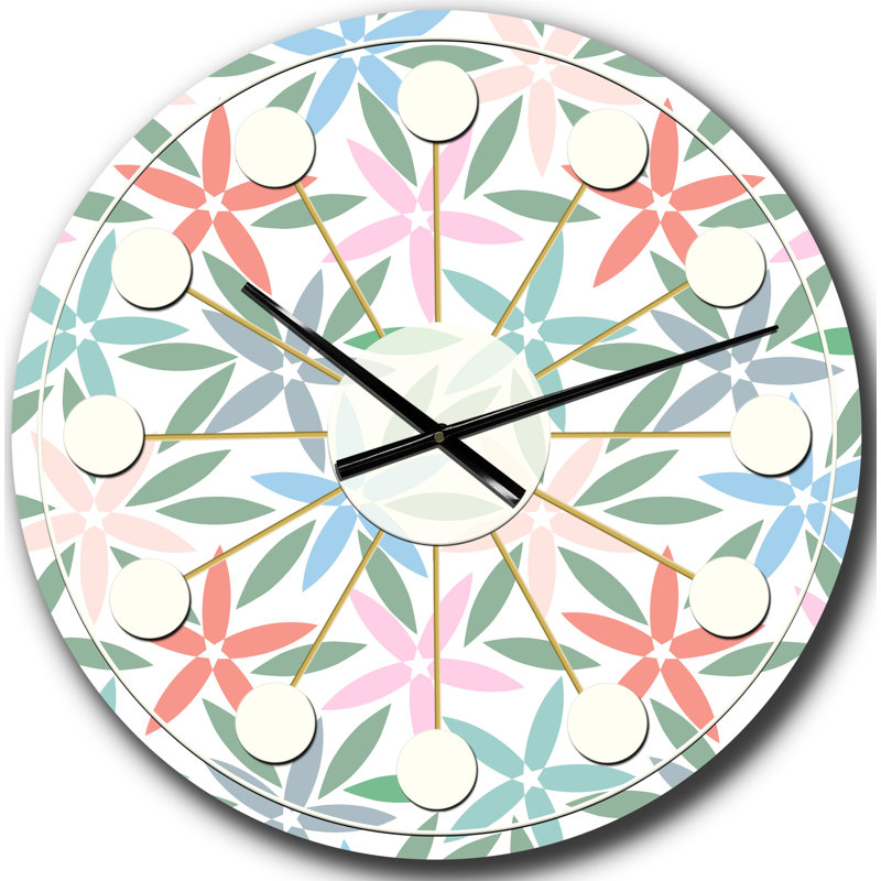 Horloge murale rétro Mid-Century, Surdimensionné