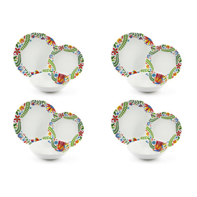 Fiesta Dinnerware Set 12 Piece - Service for 4