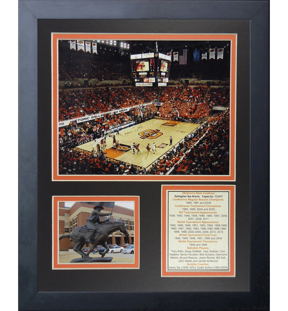 Oklahoma State Cowboys Gallagher-Iba Arena Framed Memorabilia Legends Never Die