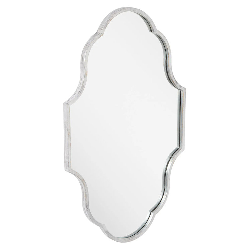 Miroir de salle de bain Lucido, Argent antique