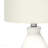 Table Lamp - 17"H, Cream Ceramic Material