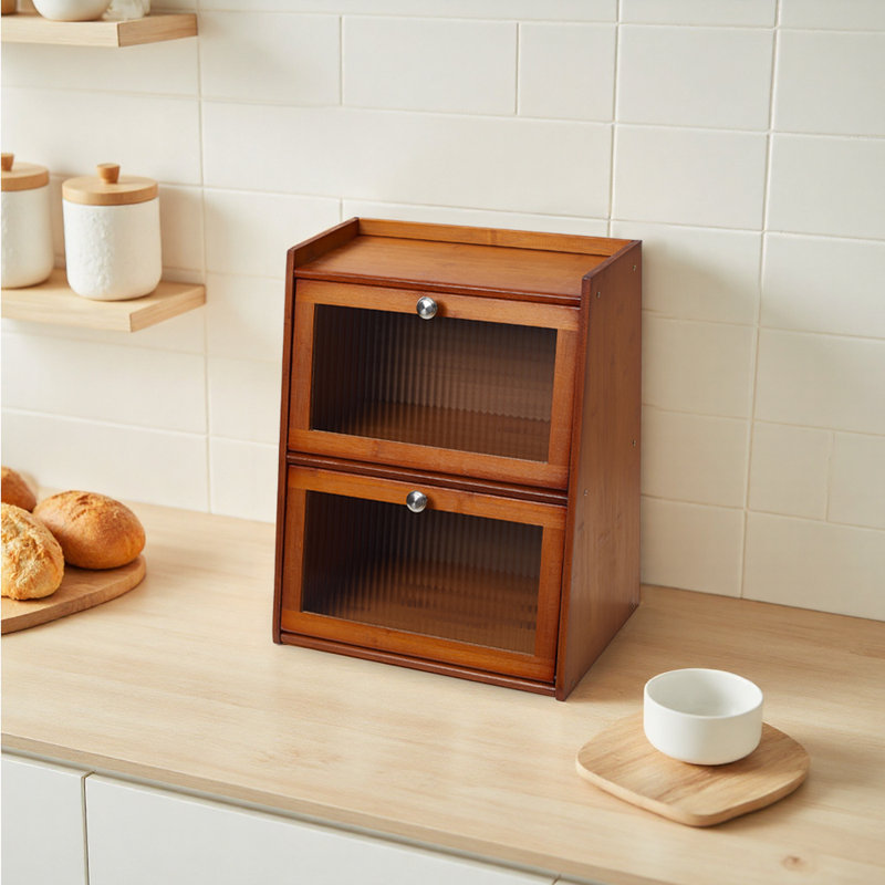 Freestanding Bamboo Spice Rack