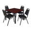 Plateau de table Kee Square, 4 chaises empilables-472020676-472020728-472020735