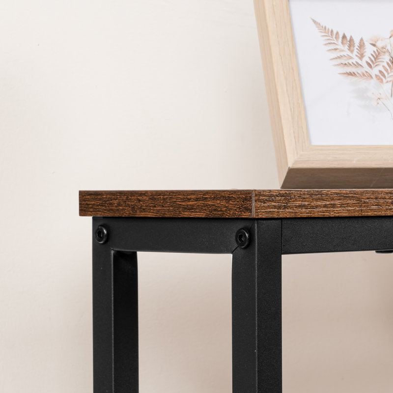 Canapé-console avec prise de courant Castiglione, Brun, H 31,5 po x l 78,7 po x P 5,9 po