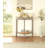 Natural Oak & Gray Finish Console Table-424291223-424291225