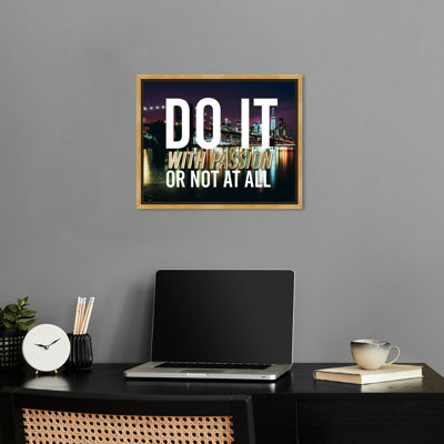 «With Passion City», reproduction de citations sur toile par Notoriart