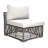 Graphite Wicker Outdoor Armless Lounge Chair-27356097