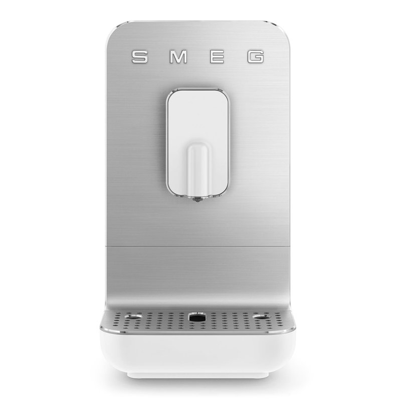 SMEG Contemporary Aesthetic Fully-Automatic Coffee Machine in Matte Black, Matte White