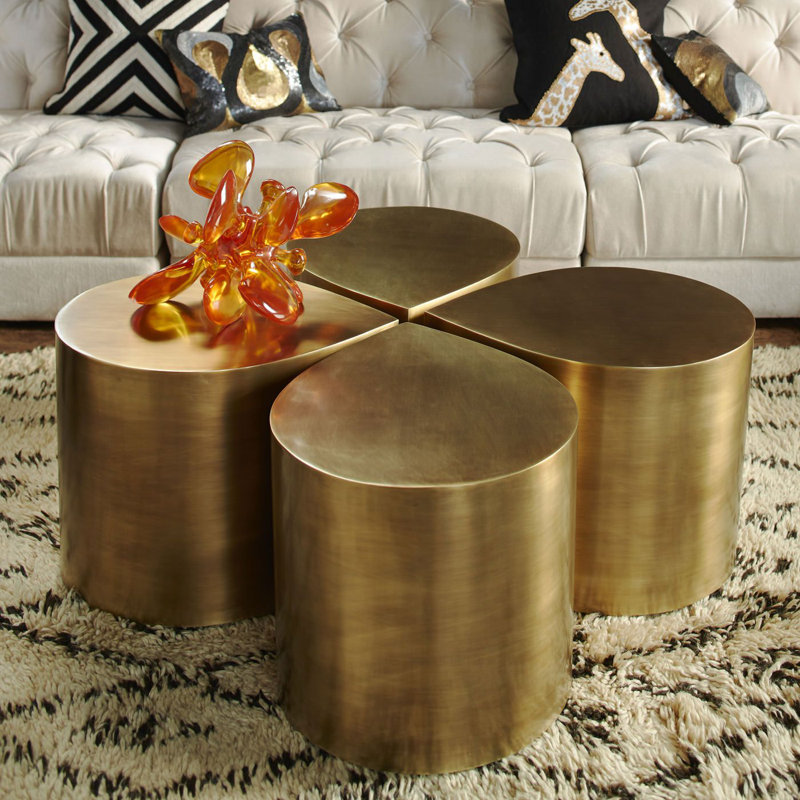 Brass Teardrop Table