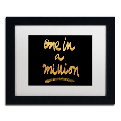 « millions sur noir », art textuel encadré