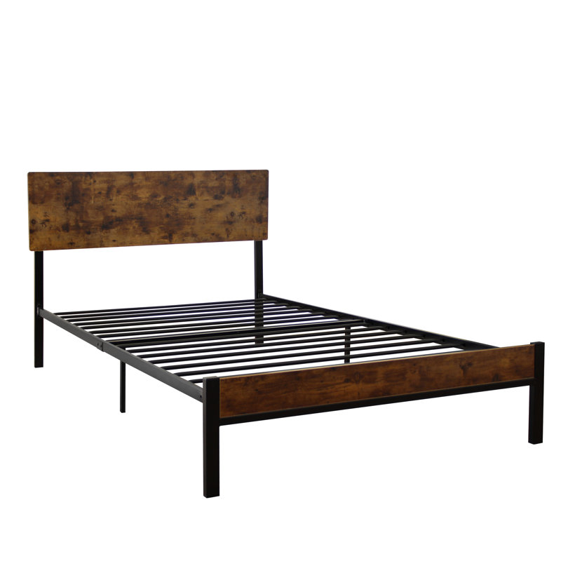 Twin Metal Bed - Modern Look, Quiet Night, No Box Spring Needed, 8" Mattress Fit Black Frame Style, Noise- Sleep