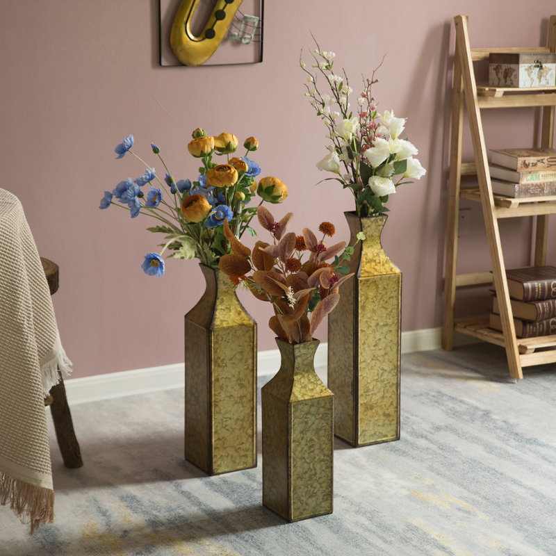 Metal Floor Vase