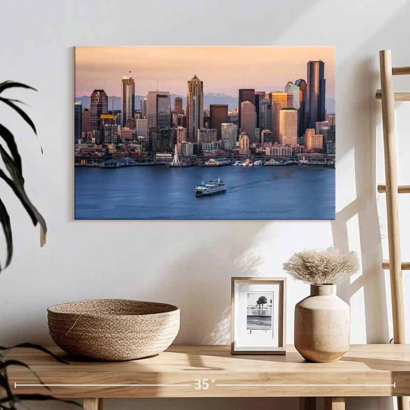 Vue de Seattle, H 16 po x l 24 po