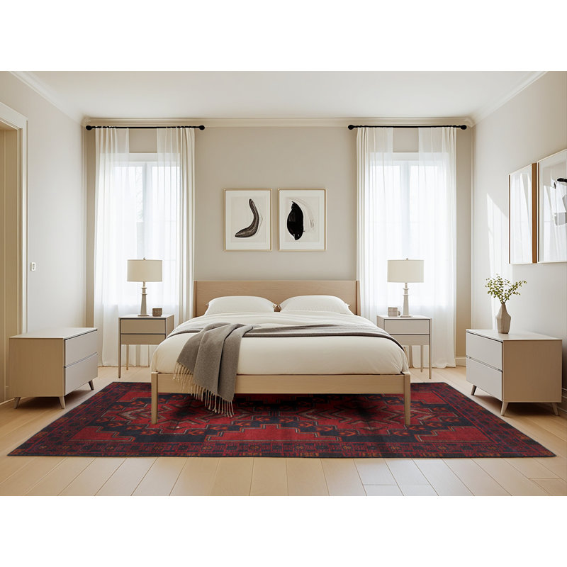 Tapis rouge à motif sud-ouest, Rectangle 5 pi x 8 pi
