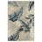 Botanical Hi-Low Contemporary Blue Beige Power Loomed Indoor/Outdoor Area Rug-1840580773
