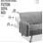 74.8'' Upholstered Convertible Sofa