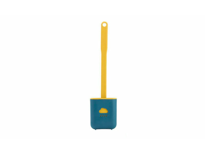 Seigle Free-Standing Toilet Brush, Green/Yellow