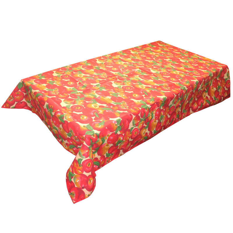 Apples Allover Print Tablecloths, Beige, 120" x 58"