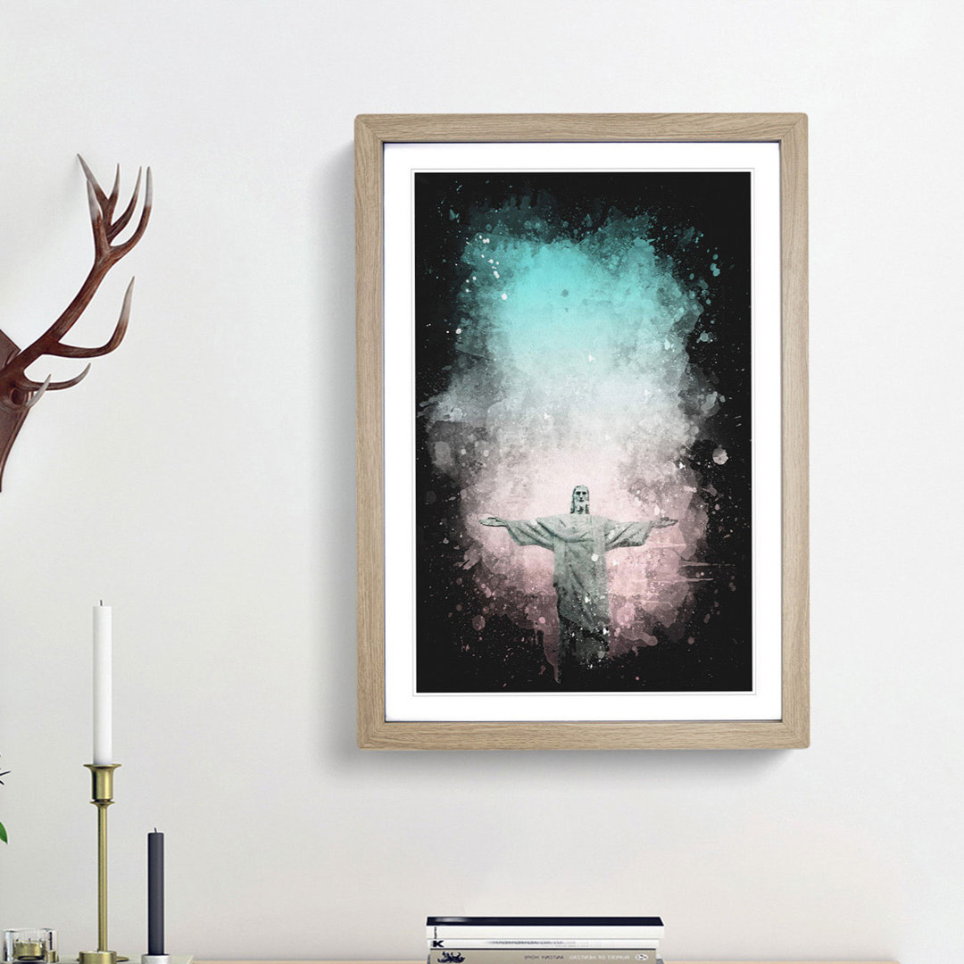 Corcovado in Rio de Janeiro Brazil - Framed Print